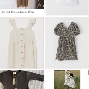 ISO girls dress size 8-9 Zara, Rylee & Cru, H&M